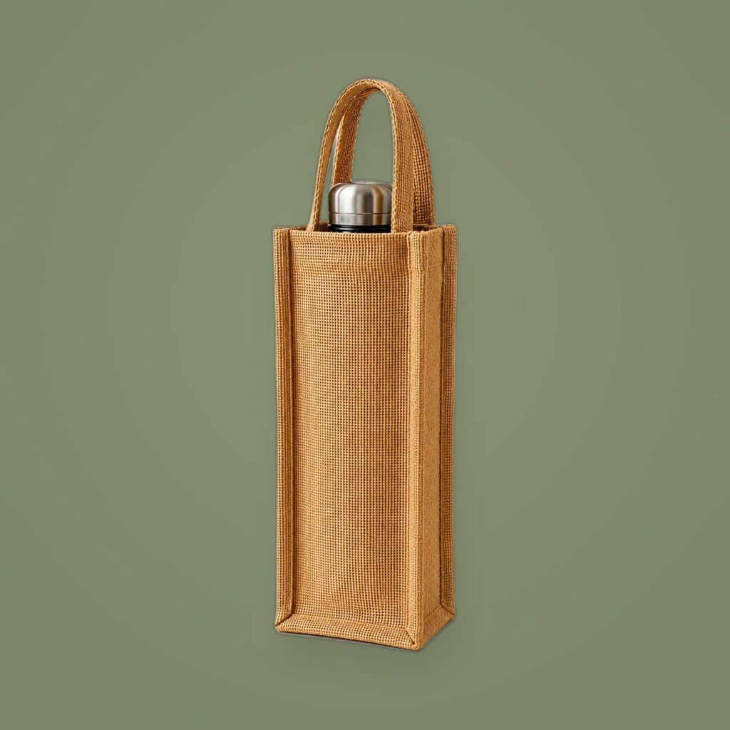 JAVIE Jute Water Bottle Bag for 1 Liter Bottles